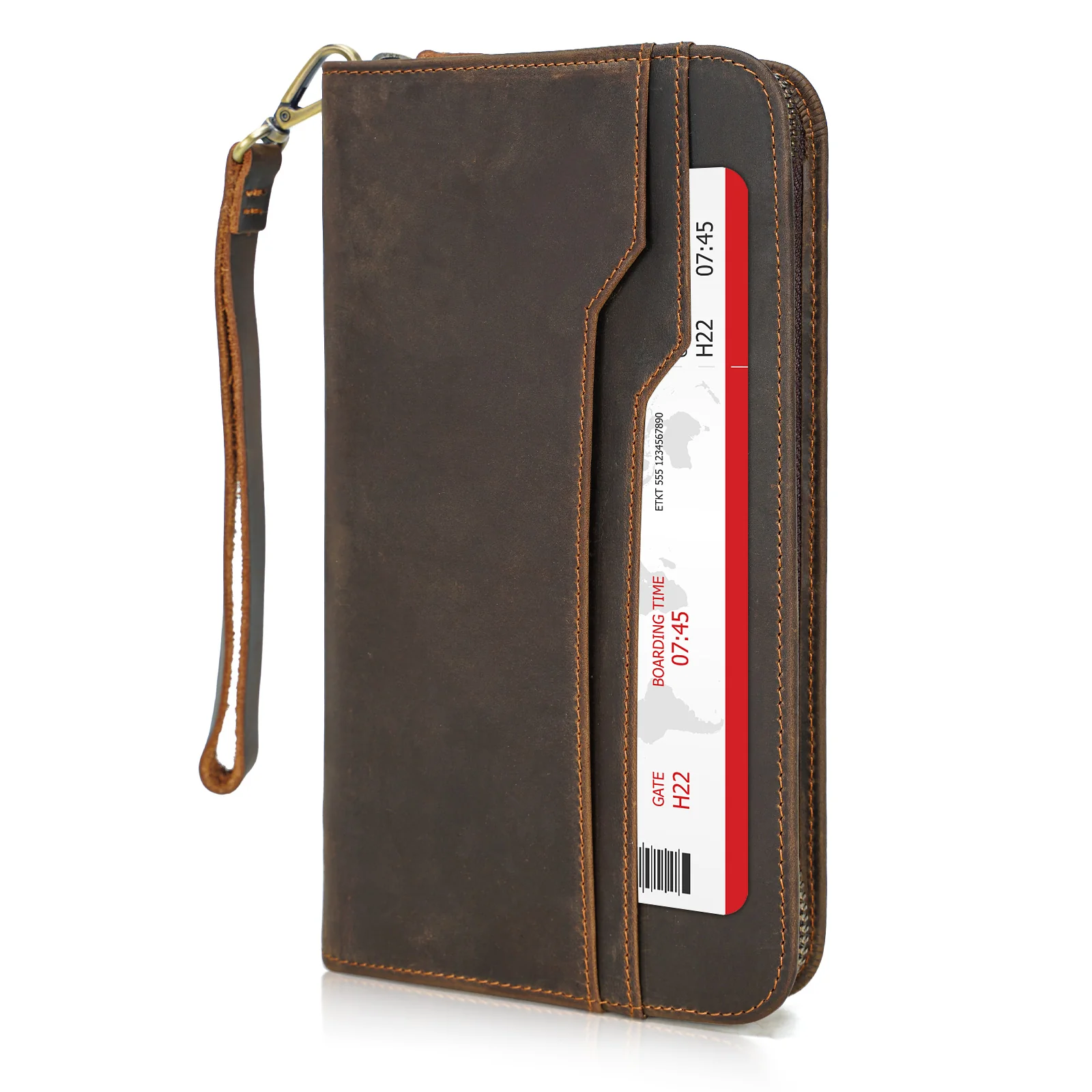 Leather Travel Document Wallet