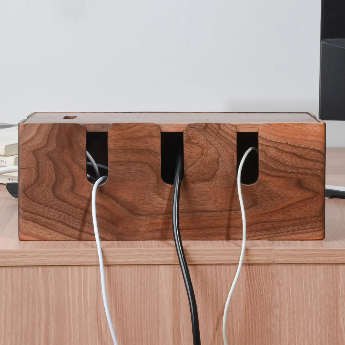 Handcrafted Wooden Cable Management Box