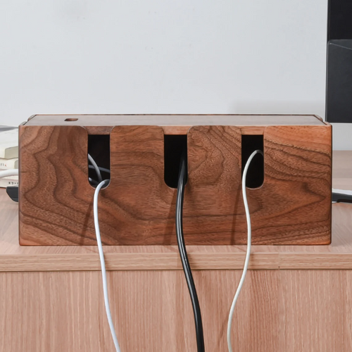 Handcrafted Wooden Cable Management Box